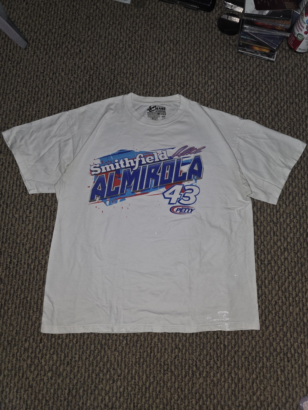 Chase Authentics White Almirola 43 Graphic Tee